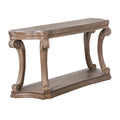 Olane Sofa Table Weathered Oak Brown Wood Rustic Farmhouse 54 Inch