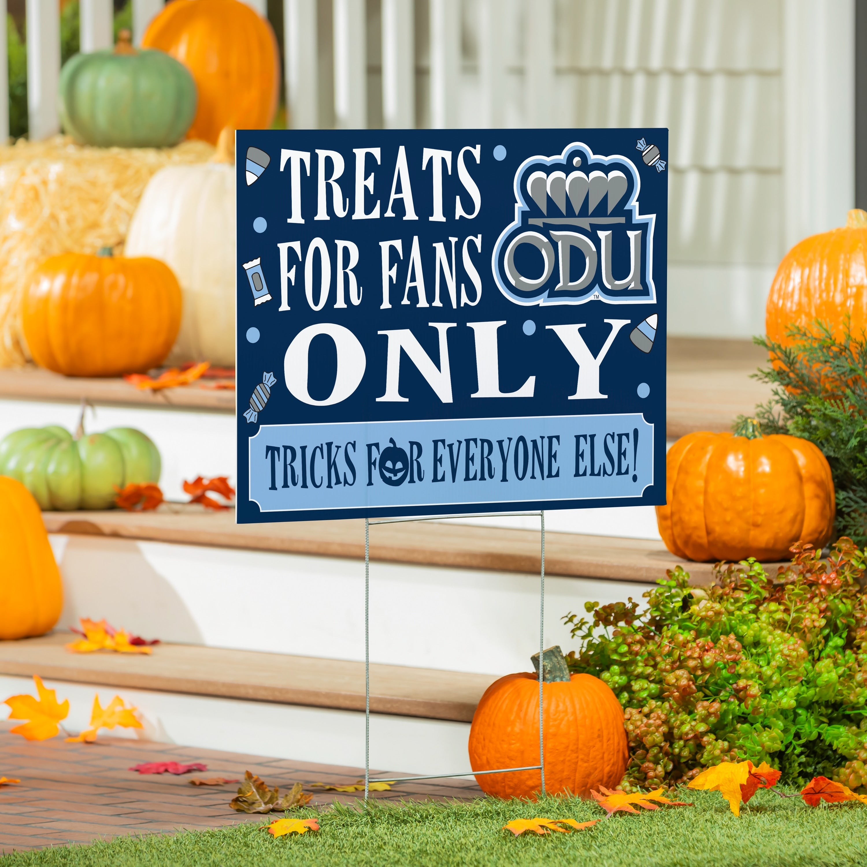 Old Dominion University Yard Sign Halloween Treats For Fans