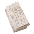 Old Fashioned Script Print Design Napkin Set Of 4