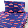 Ole Miss Rebels 100 Cotton Sheet Set
