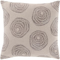 Oleksandra Modern Medallion Gray Feather Down Or Poly Filled Throw Pillow 22 Inch