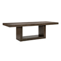 Olia Dining Table 76 96 Inch Extendable Top With Square Base Brown