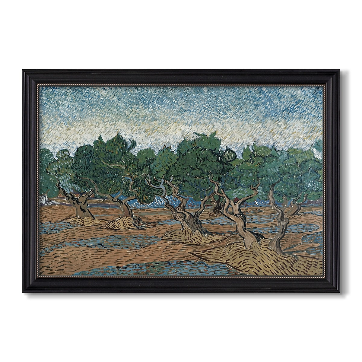 Olive Trees 1889 Vincent Van Gogh Custom Framed Canvas