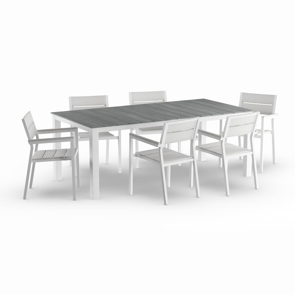Havenside Home Steinhatchee 7 Piece Outdoor Dining Set