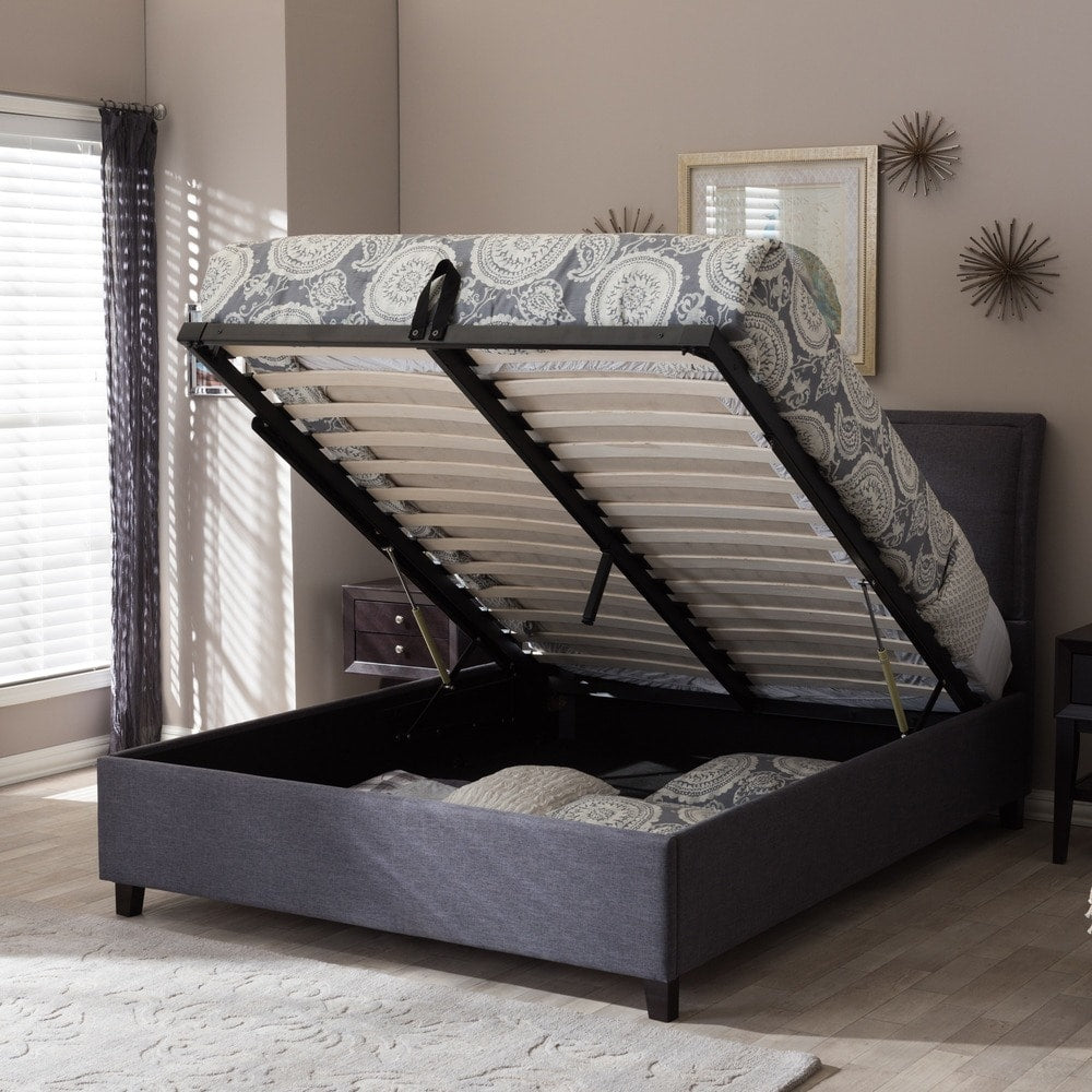 Porch Den Delgany Fabric Storage Platform Bed