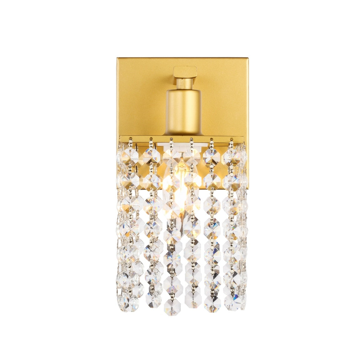 Ivy Terrace Olivia Clear Crystals 1 Light Wall Sconce