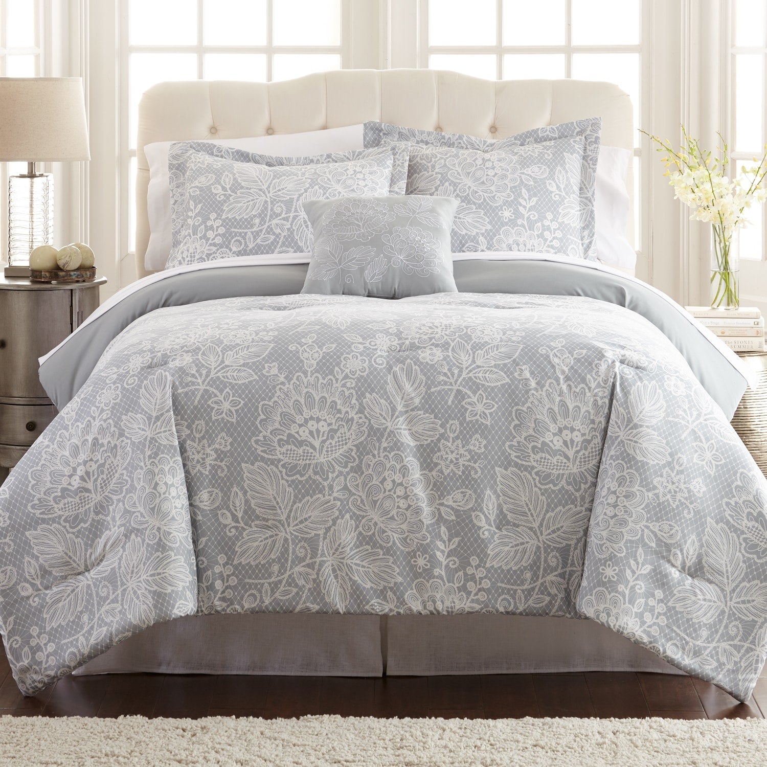 Amraupur Overseas Olivia 8 Piece Printed Reversible Bed In Bag Set
