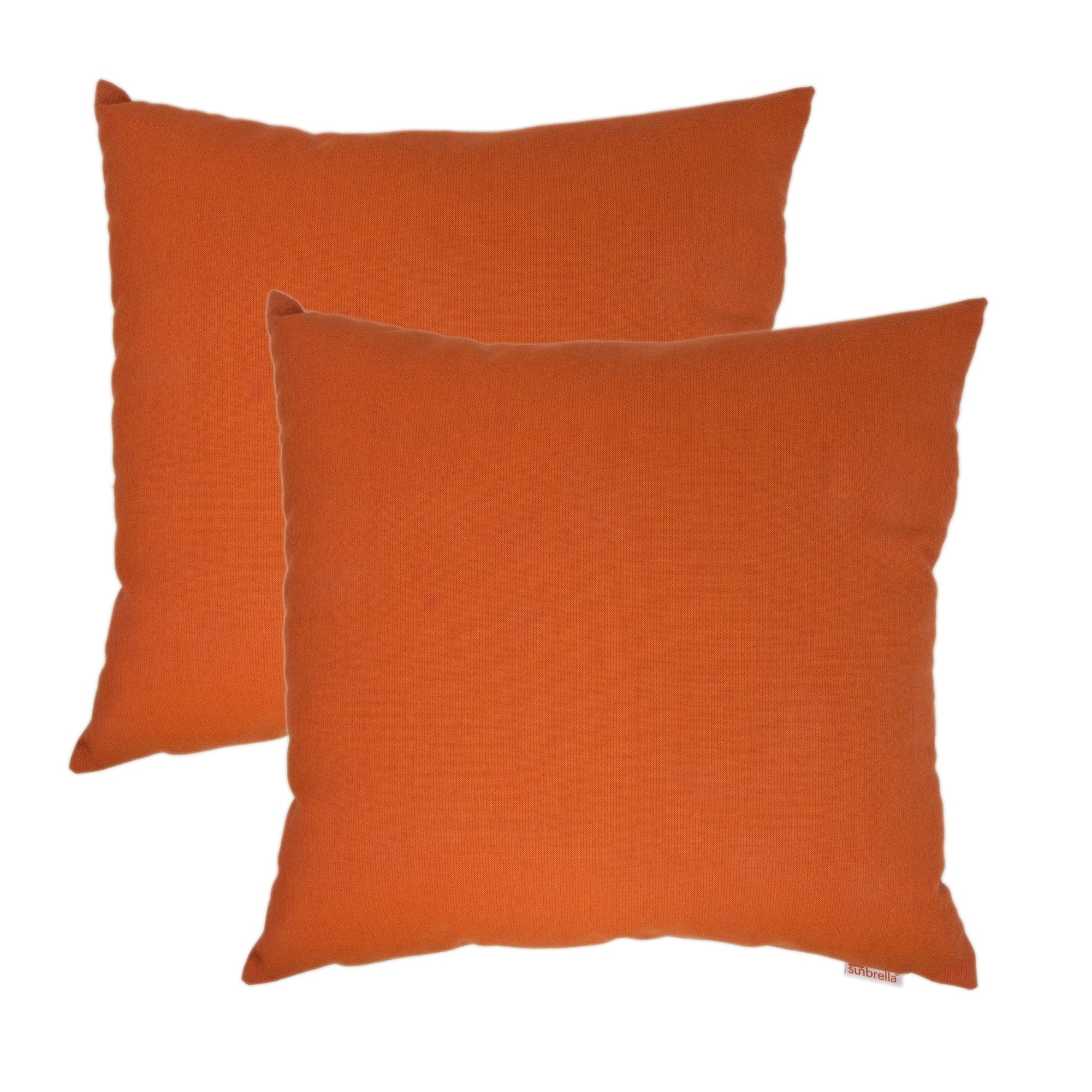 Olivia Quido Sunbrella Spectrum Cayenne 20 Inch Outdoor Pillow 2 Pack