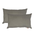 Olivia Quido Sunbrella Spectrum Dove Boudoir Outdoor Pillow 2 Pack 13 X 20