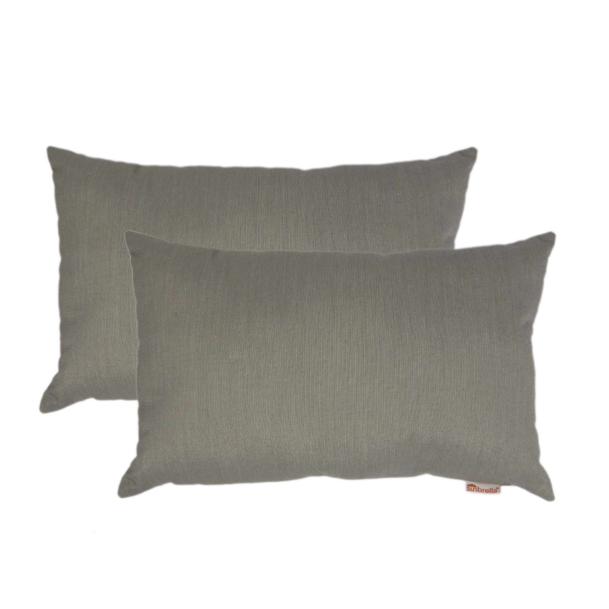 Olivia Quido Sunbrella Spectrum Dove Boudoir Outdoor Pillow 2 Pack 13 X 20