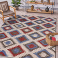 Eclectic Multi Colored Geometric Area Rug 26 X 40 26 X 40
