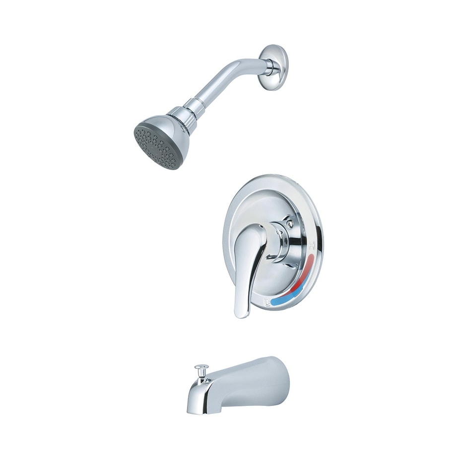 Olympia Elite Single Handle Tub Shower Trim Set Polished Chrome