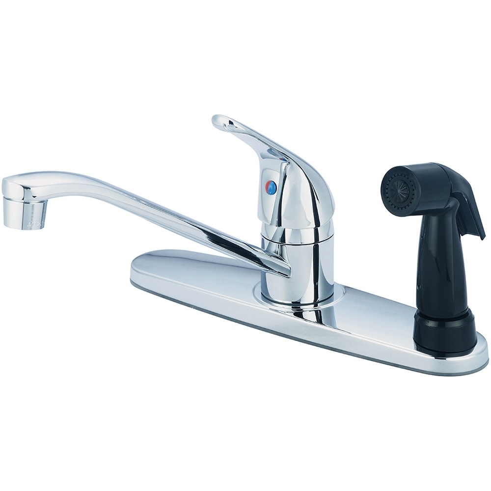 Olympia Faucets K 4163 Elite 1.5 Gpm Widespread Kitchen Faucet With 7 15 16 Rea Polished Chrome