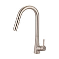 Olympia Faucets K 5025 I2 1.8 Gpm Single Hole Kitchen Faucet With Pull Down Spra Brushed Nickel