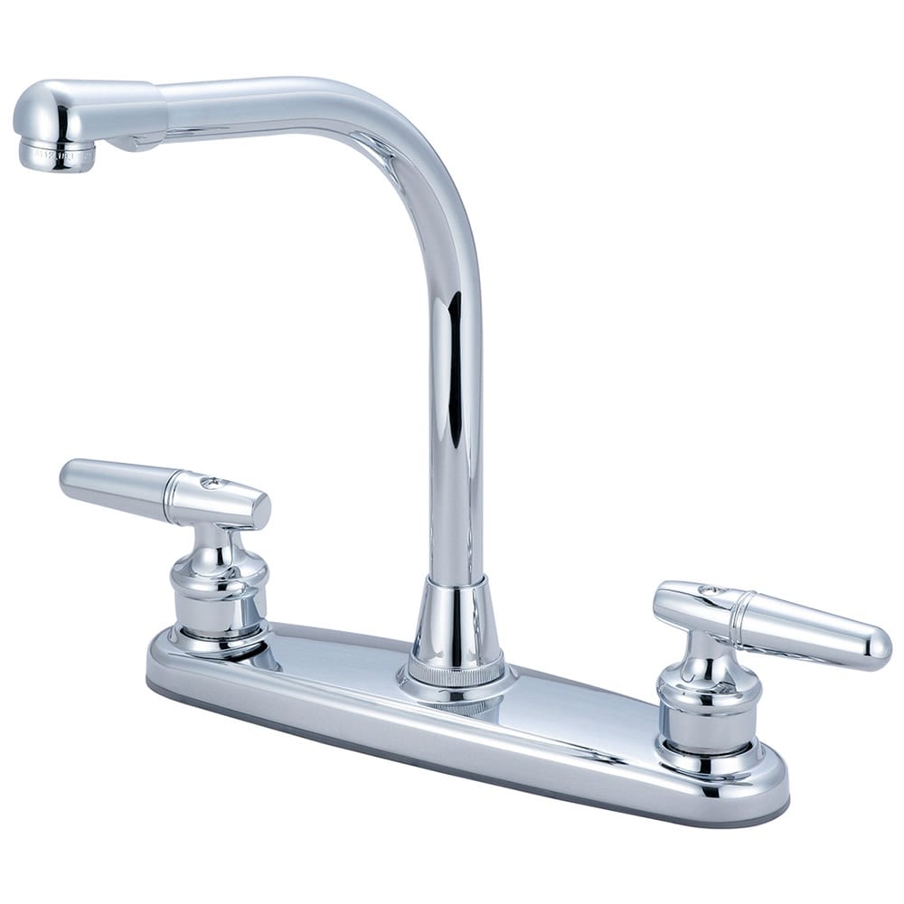 Olympia Faucets K 5270 Elite 1.5 Gpm Widespread Kitchen Faucet With 6 3 4 Reach Polished Chrome