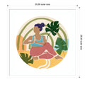 Om Together Marichi By June Erica Vess Wood Framed Wall Art Print