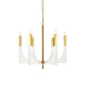 Omeara 6 Light Candle Style Chandelier Light Brass Bulbs E26