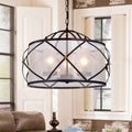 Omolara Antique Bronze Metal 21 Inch Circular Pendant