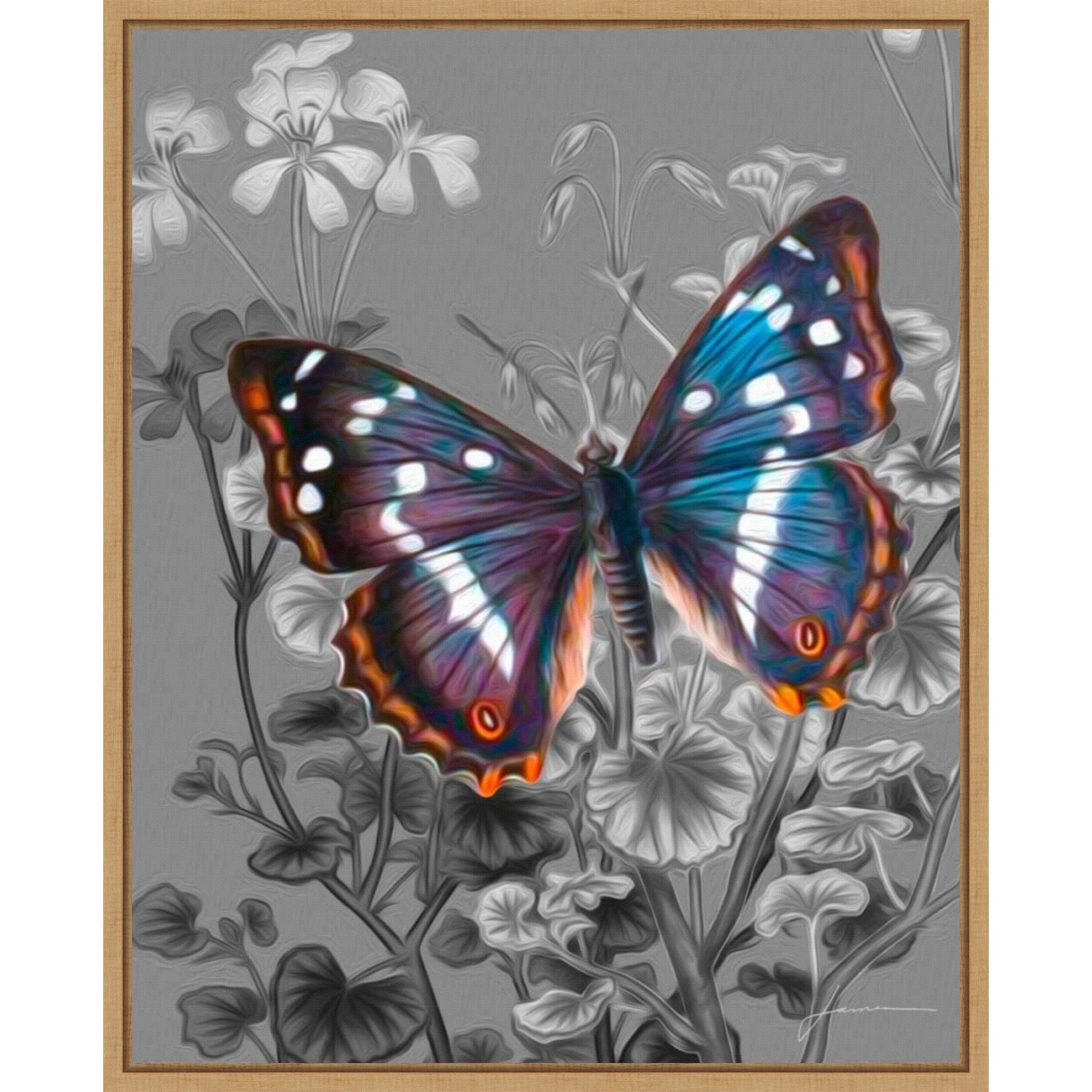 On Display No. 6 By James Burghardt 23 X 28 In. Framed Canvas Wall Art Print