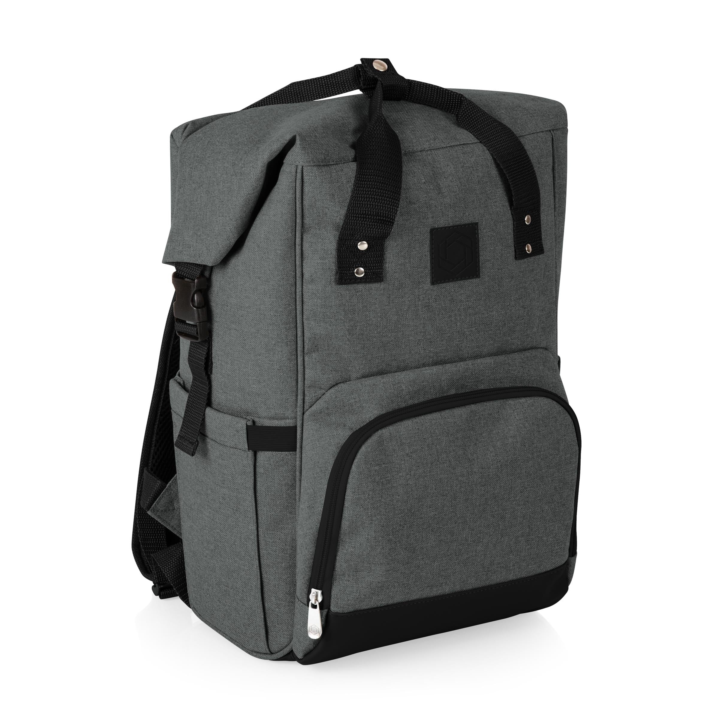 On The Go Roll Top Cooler Backpack Heathered Gray