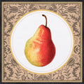 Once Upon A Pear By Wild Violets Framed Mounted Canvas Wall Art Print