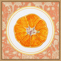 Once Upon An Orange By Wild Violets Framed Canvas Wall Art