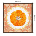 Once Upon An Orange By Wild Violets Framed Mounted Canvas Wall Art Print