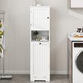 One Compartment One Door Tilt Out Laundry Sorter Cabinet White