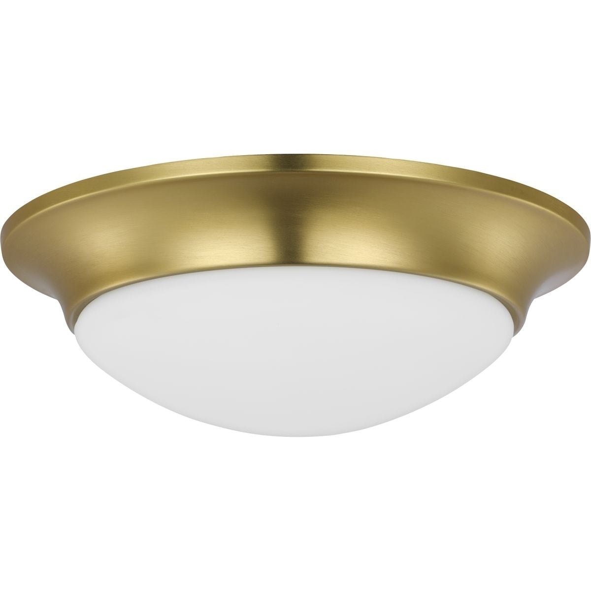 Etched Glass Close To Ceiling Satin Brass One Light Flush Mount 5.51 X 12.8 X 12.8