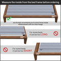 Onetan 0.75 Inch Vertical Mattress Support Wooden Bunkie Board Slats With Cover