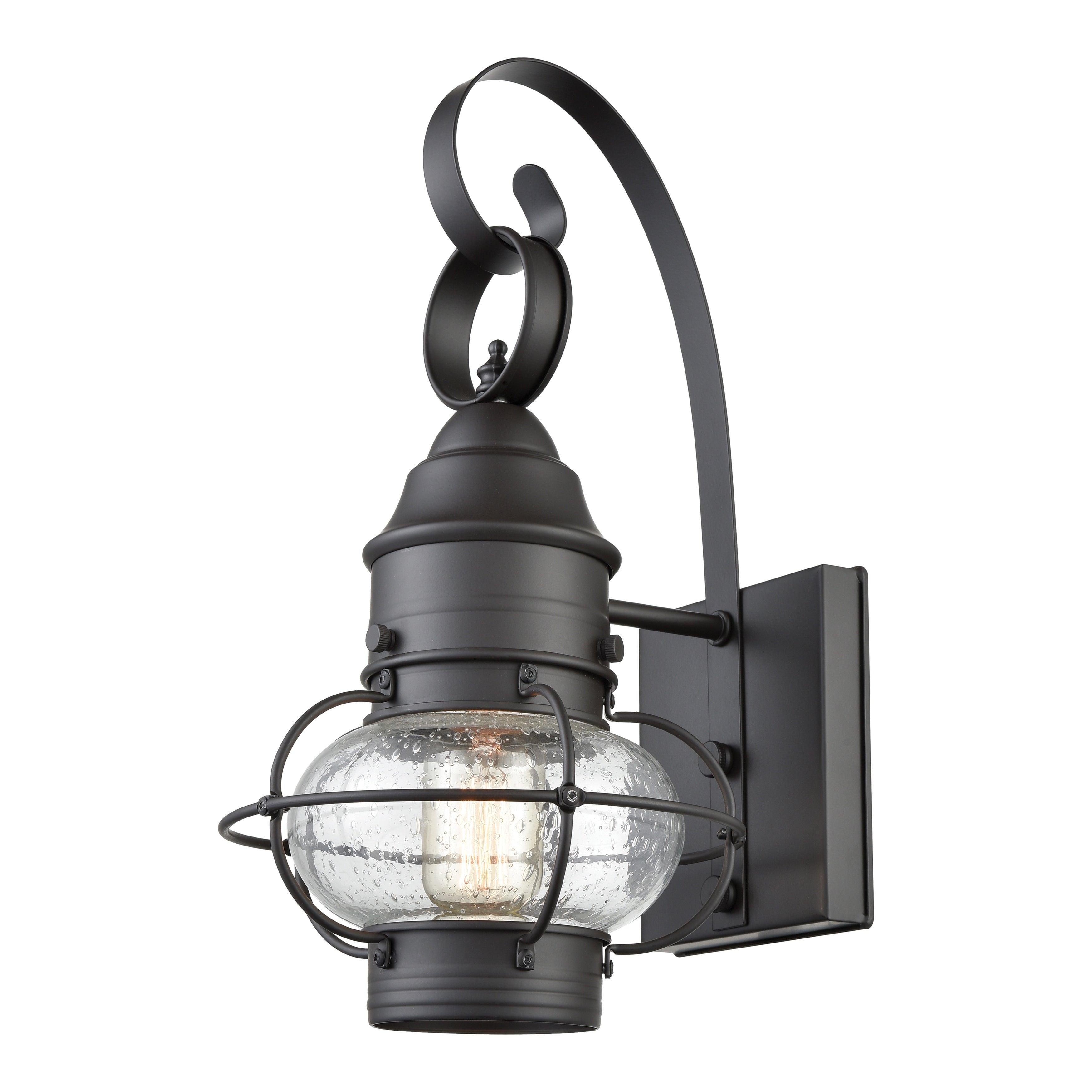 Onion 1 Light Outdoor Wall Sconce In Oil Rubbed Bronze