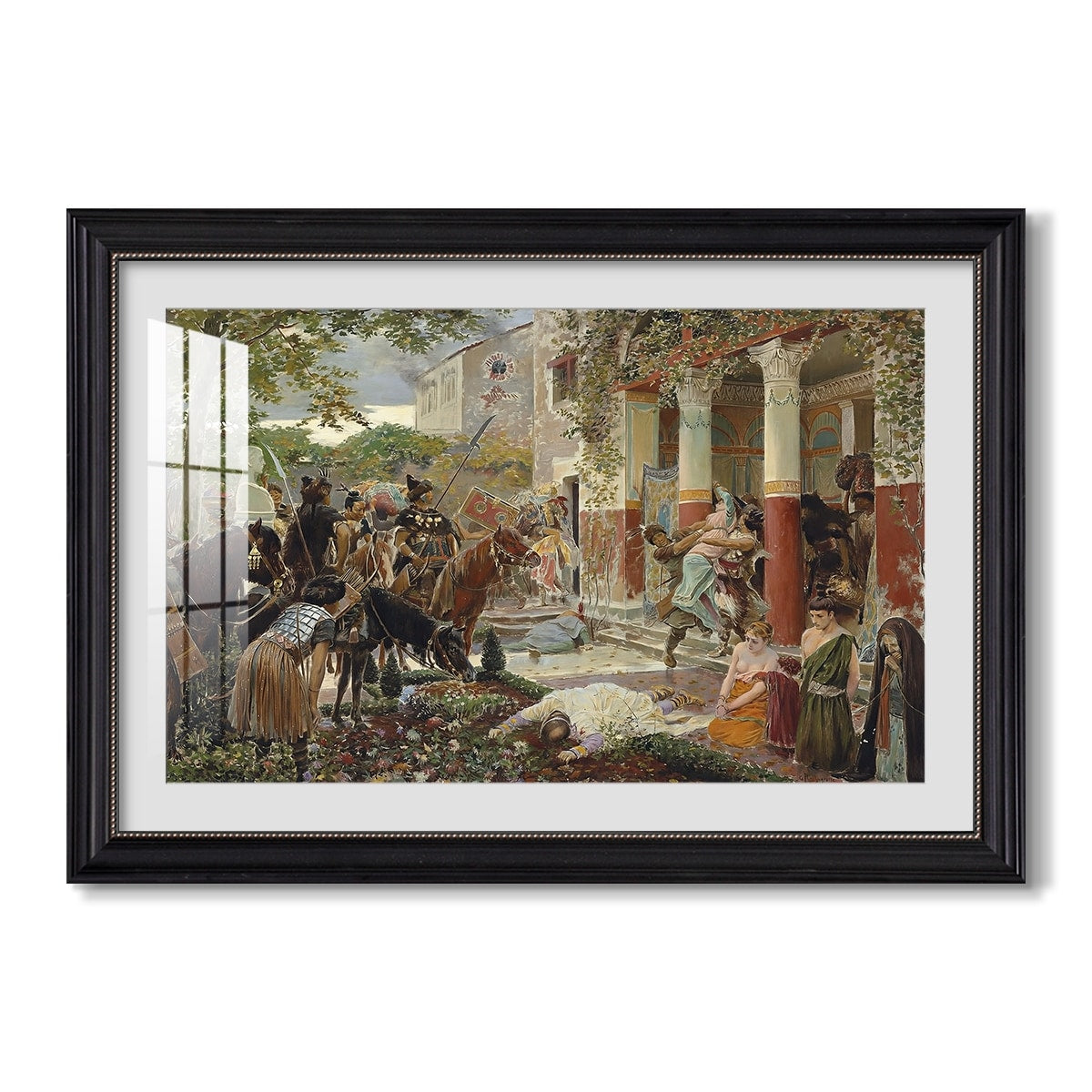 Onslaught Of The C 1938 Georges Antoine Rochegrosse Custom Framed Print