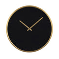 Onyx Wall Clock Black 16 Inch W