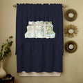Opaque Ribcord Kitchen Curtain Pieces Tiers Valances Swags