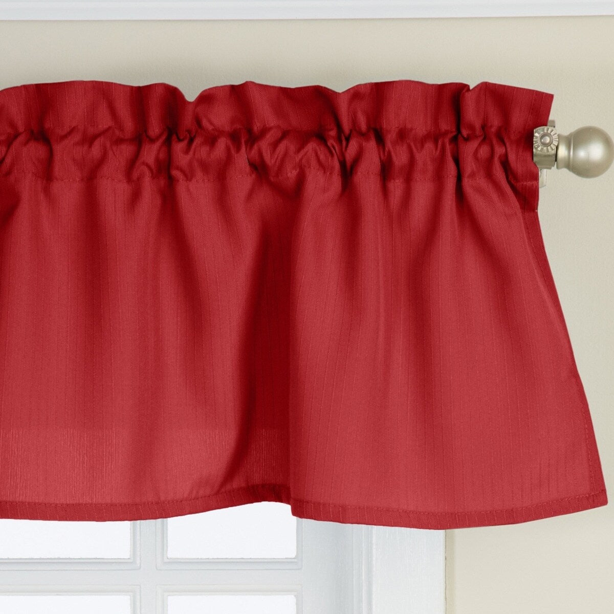 Opaque Wine Ribcord Kitchen Curtain Pieces Tiers Valances Swags