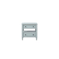 Open Nightstand Ocean Finish With 2 Drawers