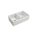 Opera Farmhouse Fireclay 33 In. 50 50 Double Bowl Kitchen Sink