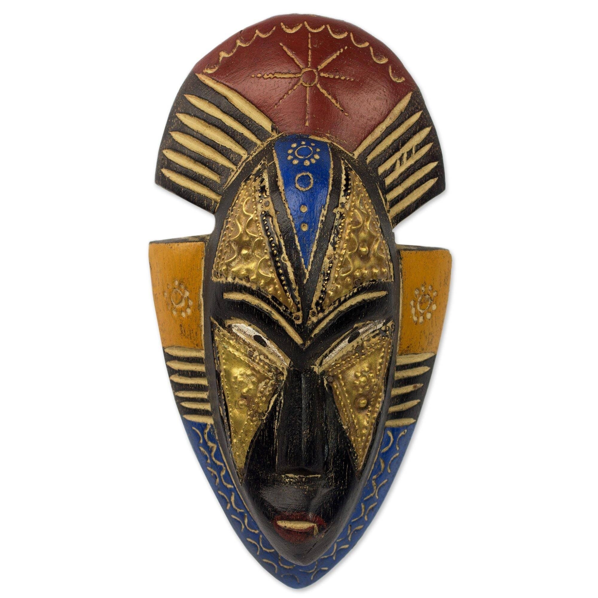 The Curated Nomad Handmade Ghana Opeyemi Wood Mask