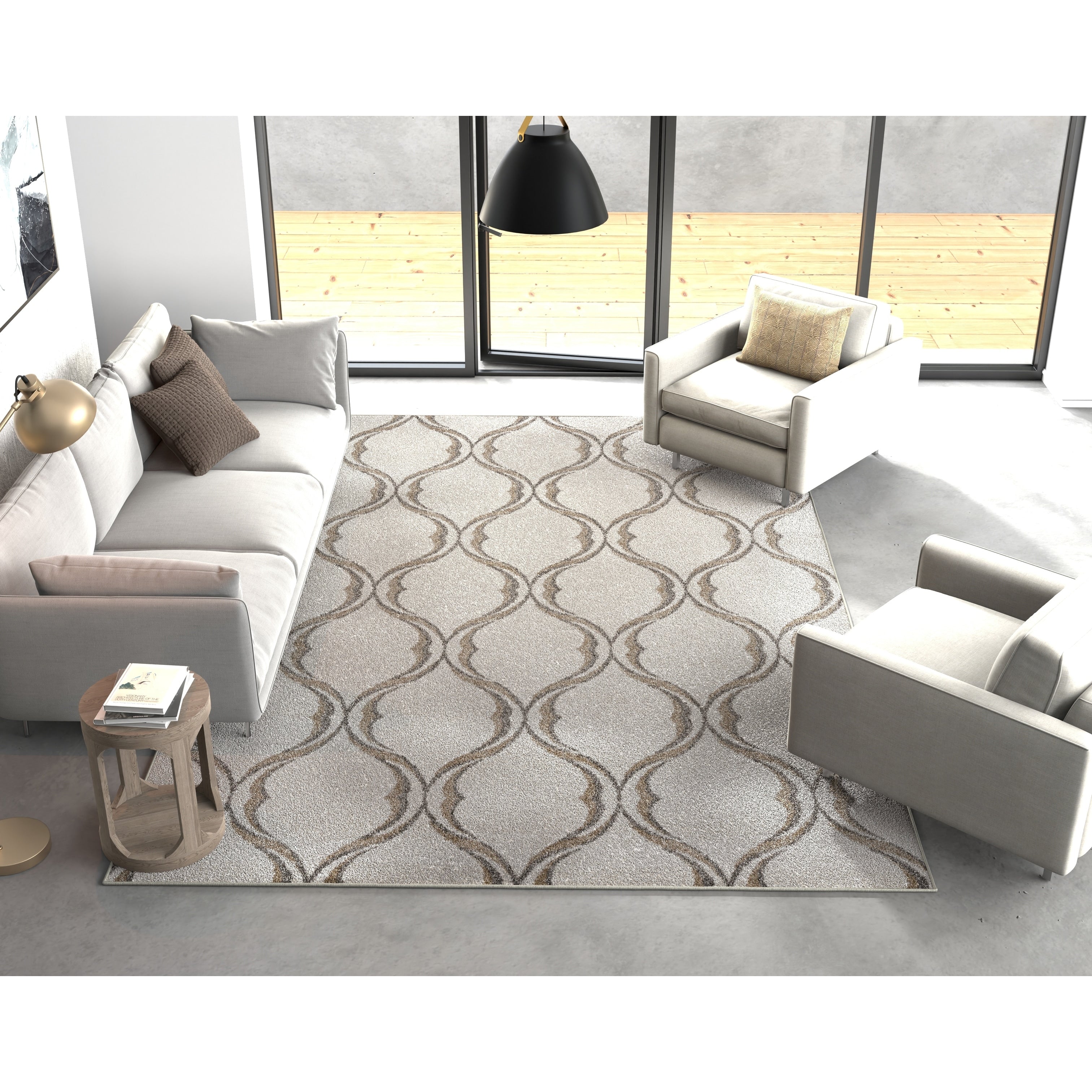 Havenside Home Ophenia Classic Trellis Outdoor Rug