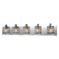 Optix Crystal Vanity Light Polished Chrome Modern Glam Bathroom Wall Fixture
