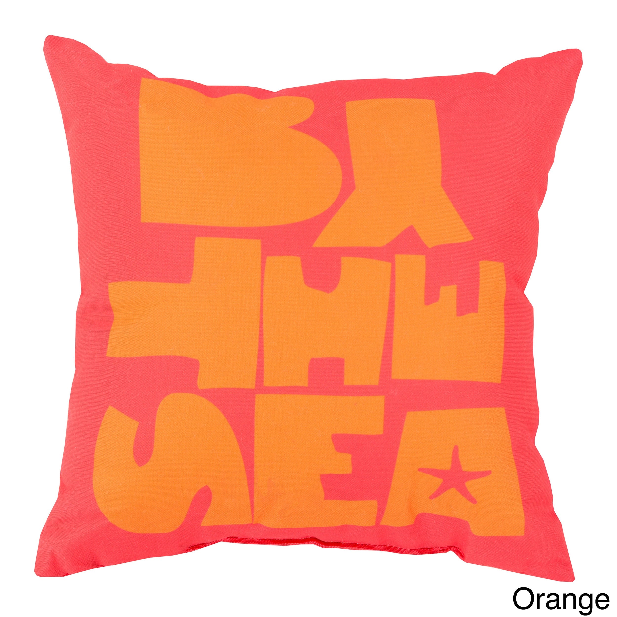 By The Sea Indoor Outdoor Decorative Throw Pillow