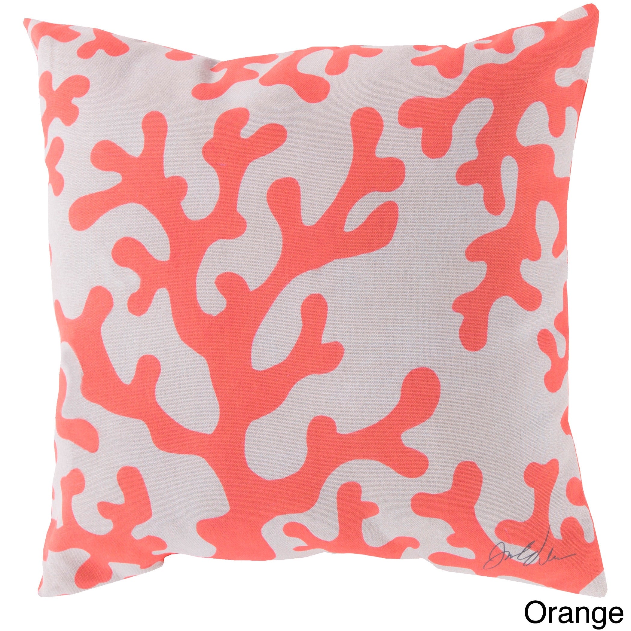 18 Or 20 Coral Reef Indoor Outdoor Accent Throw Pillow