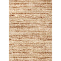 Orange Cream Taupe Distressed Striped Rug