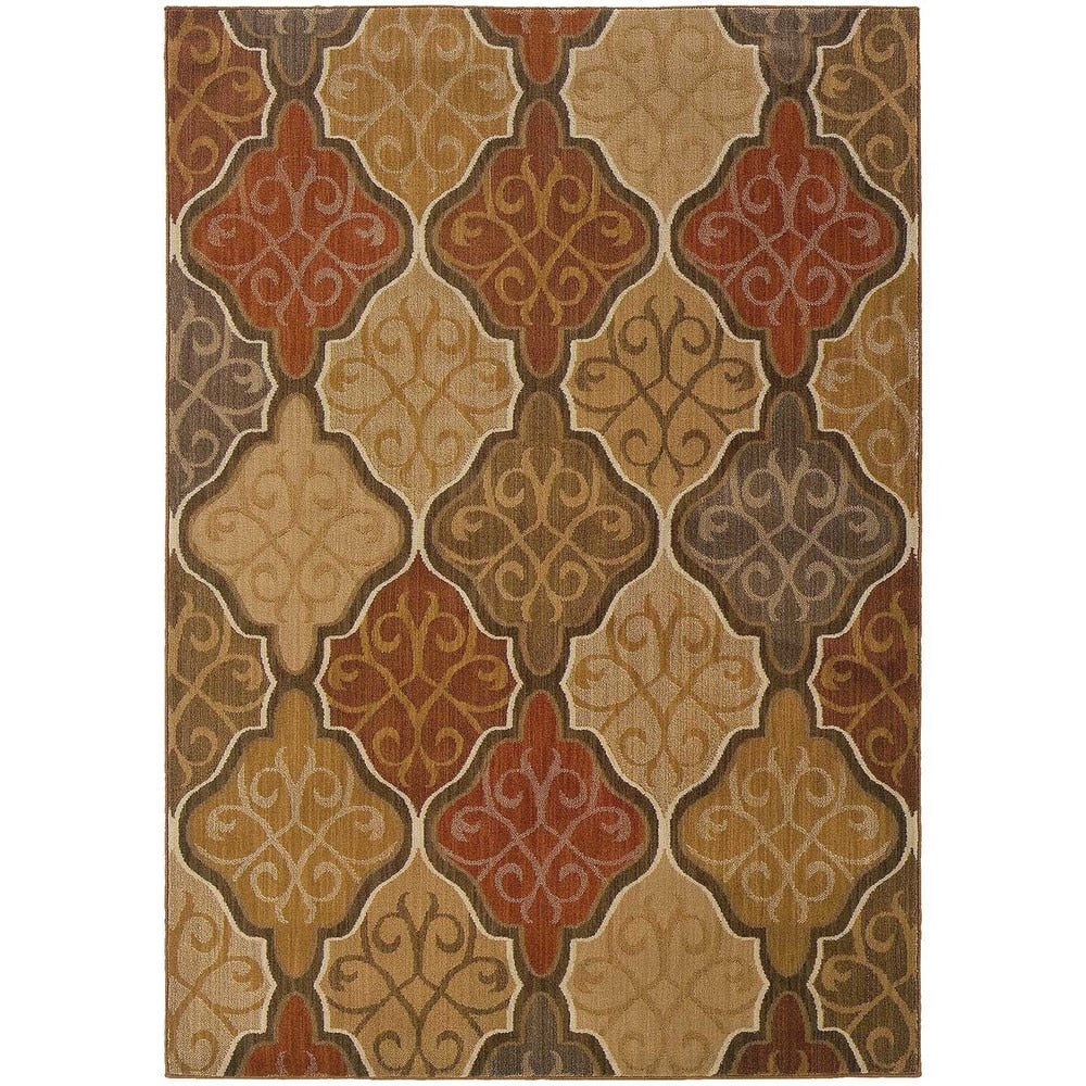 Orange Gold Area Rug 78 X 1010 78 X 1010
