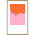 Orange Over Blossom By Athene Fritsch Wood Framed Wall Art Print