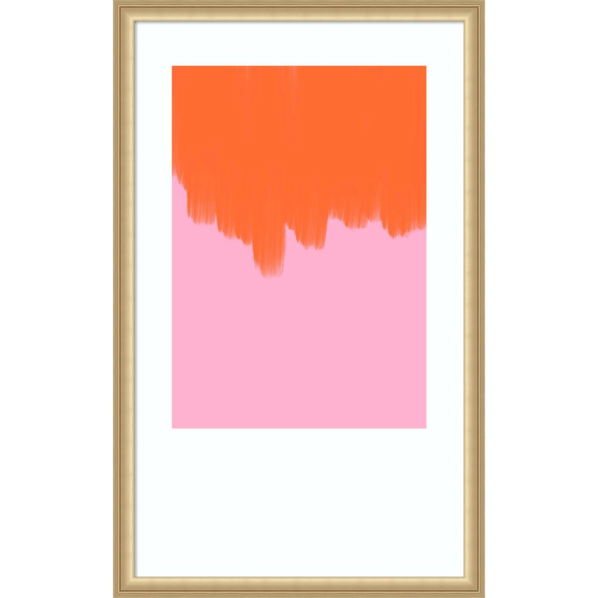 Orange Over Blossom By Athene Fritsch Wood Framed Wall Art Print