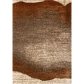 Orange Taupe Cream Sandbanks Soft Living Room Rug