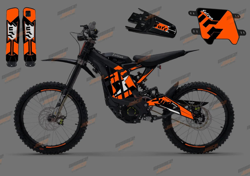 SUR RON LIGHT BEE OEM GRAPHICS KIT – ORANGE HOLOGRAPHIC