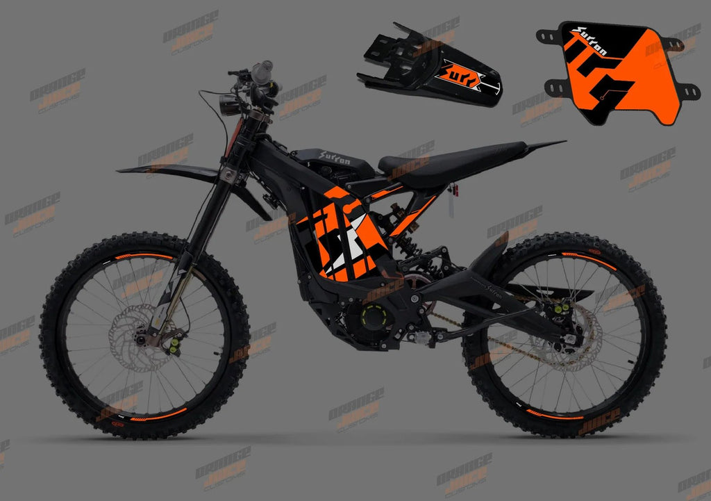 SUR RON LIGHT BEE OEM GRAPHICS KIT – ORANGE HOLOGRAPHIC