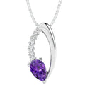 Oravo Gemstone Slider Pendant In Sterling Silver